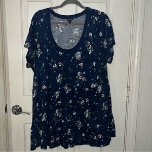 Torrid floral peplum top